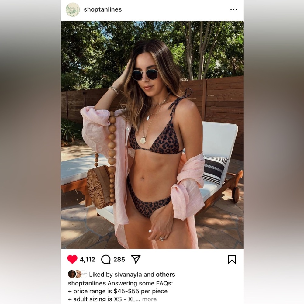 Tan Lines by Sivan Ayla Leopard Bikini - Mykonos Top & Como Bottom